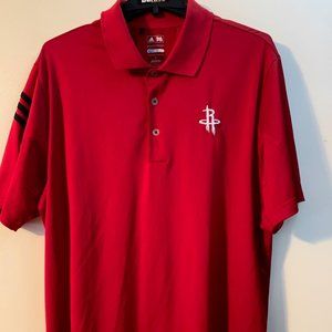 Adidas Houston Rockets Coolmax Golf Polo Shirt